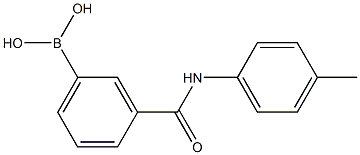 (3-(p-tolylcarbamoyl)phenyl)boronic acid 结构式