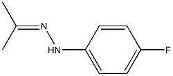 2-Propanone, (4-fluorophenyl)hydrazone,1077-22-1,结构式