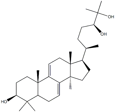 Lanosta-7,9(11)-diene-3,24,25-triol,(3b,24S)-,107900-79-8,结构式