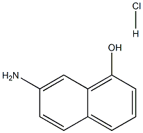 7-氨基-1-羟基萘盐酸盐 结构式