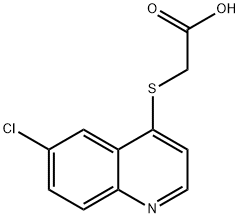 (6-Chloro-quinolin-4-ylsulfanyl)-acetic acid Structure