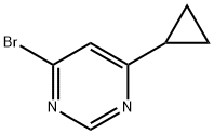 4-bromo-6-cyclopropylpyrimidine Structure