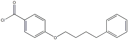 4-(4-フェニルブトキシ)ベンゾイル=クロリド 化学構造式