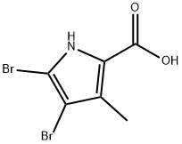 4,5-Dibromo-3-methyl-1H-pyrrole-2-carboxylic acid,1092286-12-8,结构式