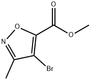 4-Bromo-3-methyl-isoxazole-5-carboxylic acid methyl ester Structure