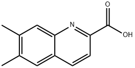 2-Quinolinecarboxylic acid, 6,7-dimethyl- Structure