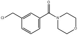 (3-(chloromethyl)phenyl)(morpholino)methanone Structure