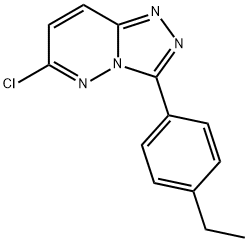 6-chloro-3-(4-ethylphenyl)[1,2,4]triazolo[4,3-b]pyridazine 化学構造式