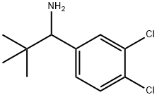 1-(3,4-DICHLOROPHENYL)-2,2-DIMETHYLPROPAN-1-AMINE 结构式