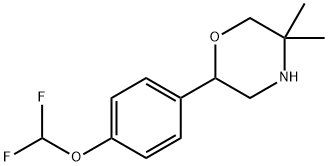 2-(4-(difluoromethoxy)phenyl)-5,5-dimethylmorpholine Structure