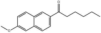 1-(6-METHOXYNAPHTHALEN-2-YL)HEXAN-1-ONE 化学構造式