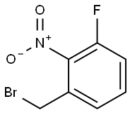 1-(bromomethyl)-3-fluoro-2-nitrobenzene Struktur
