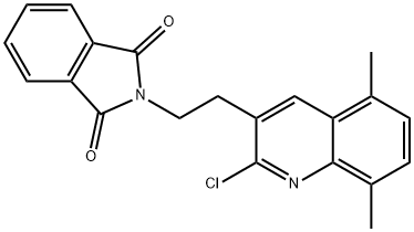 2-[2-(2-Chloro-5,8-dimethyl-3-quinolinyl)ethyl]-1H-isoindole-1,3(2H)-dione Structure