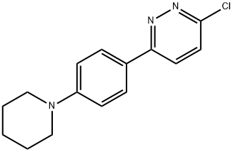 3-chloro-6-(4-piperidin-1-ylphenyl)pyridazine 结构式