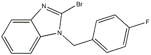 1H-Benzimidazole, 2-bromo-1-[(4-fluorophenyl)methyl]- Structure