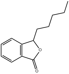 3-ペンチルイソベンゾフラン-1(3H)-オン 化学構造式