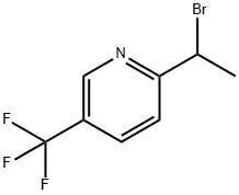 2-(1-bromoethyl)-5-(trifluoromethyl)pyridine Structure