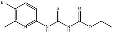 ethyl {[(5-bromo-6-methylpyridin-2-yl)amino]carbonothioyl}carbamate Struktur