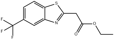 ethyl 2-(5-(trifluoromethyl)benzo[d]thiazol-2-yl)acetate 化学構造式