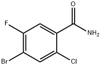 4-溴-2-氯-5-氟苯甲酰胺, 1126779-31-4, 结构式