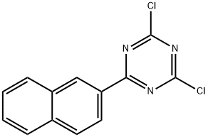 2,4-二氯-6-萘-2-基-[1,3,5]三嗪 结构式