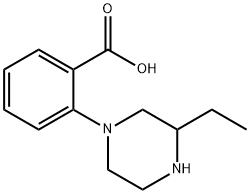 1-(2-carboxyphenyl)-3-ethyl-piperazine Structure