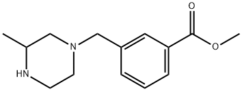methyl 3-((3-methylpiperazin-1-yl)methyl) benzoate 结构式