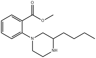 methyl 2-(3-butylpiperazin-1-yl)benzoate Structure