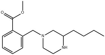 methyl 2-((3-butylpiperazin-1-yl)methyl) benzoate Structure