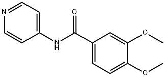 3,4-dimethoxy-N-(pyridin-4-yl)benzamide 结构式