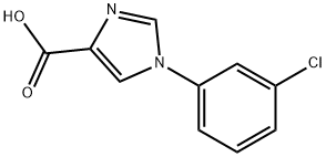 1-(3-Chlorophenyl)-1H-imidazole-4-carboxylic acid Struktur