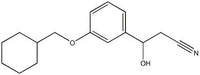 3-(3-(cyclohexylmethoxy)phenyl)-3-hydroxypropanenitrile Structure