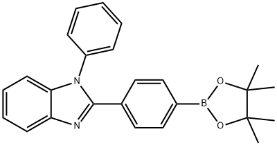 1-苯基-2-(4-(4,4,5,5-四甲基-1,3,2-二恶英-2-基)苯基)-1H-苯并唑[D]咪唑,1146340-38-6,结构式