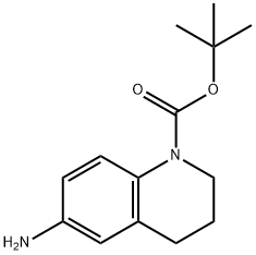 tert-Butyl 6-amino-3,4-dihydroquinoline-1(2H)-carboxylate Structure