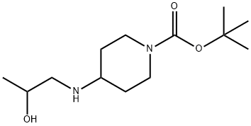 tert-butyl4-((2-hydroxypropyl)amino)piperidine-1-carboxylate Struktur