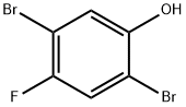 2,5-dibromo-4-fluorophenol 化学構造式