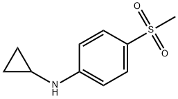 Cyclopropyl-(4-methanesulfonyl-phenyl)-amine,1156241-29-0,结构式