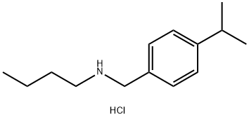 butyl({[4-(propan-2-yl)phenyl]methyl})amine hydrochloride Structure