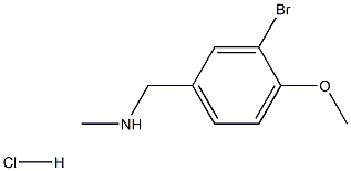 1-(3-bromo-4-methoxyphenyl)-N-methylmethanamine:hydrochloride,1158381-25-9,结构式