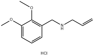[(2,3-dimethoxyphenyl)methyl](prop-2-en-1-yl)amine hydrochloride,1158456-44-0,结构式