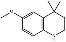 1,2,3,4-tetrahydro-6-methoxy-4,4-dimethylquinoline Structure