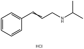 [(2E)-3-phenylprop-2-en-1-yl](propan-2-yl)amine hydrochloride 结构式