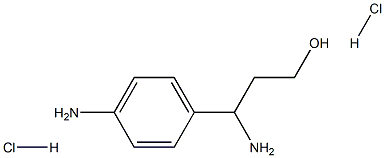 3-AMINO-3-(4-AMINOPHENYL)PROPAN-1-OL DIHYDROCHLORIDE Struktur