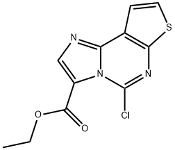 Ethyl 5-Chloroimidazo[1,2-C]Thieno[3,2-E]Pyrimidine-3-Carboxylate Struktur