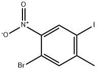 5-Bromo-2-iodo-4-nitrotoluene 化学構造式