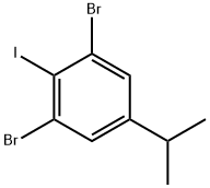 3,5-Dibromo-4-iodoisopropylbenzene 化学構造式