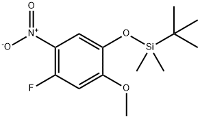 tert-butyl(4-fluoro-2-methoxyphenoxy)dimethylsilane Struktur