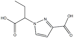 1-(1-Carboxypropyl)-1H-pyrazole-3-carboxylic acid Struktur