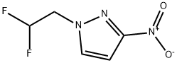 1-(2,2-二氟乙基)-3-硝基-1H-吡唑,1171087-45-8,结构式