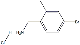 (4-Bromo-2-methylphenyl)methanamine hydrochloride 化学構造式